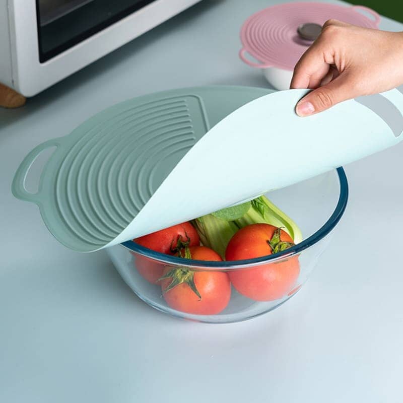 Tampa de Silicone Universal Dobrável para Micro-ondas Cozinha - Tampa de Silicone Universal Dobrável para Micro-ondas Kito Magazine 