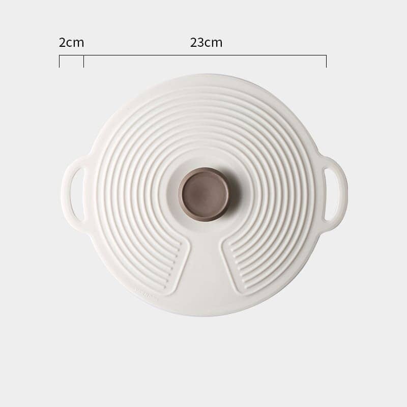 Tampa de Silicone Universal Dobrável para Micro-ondas Cozinha - Tampa de Silicone Universal Dobrável para Micro-ondas Kito Magazine Verde Branco (27cm) 