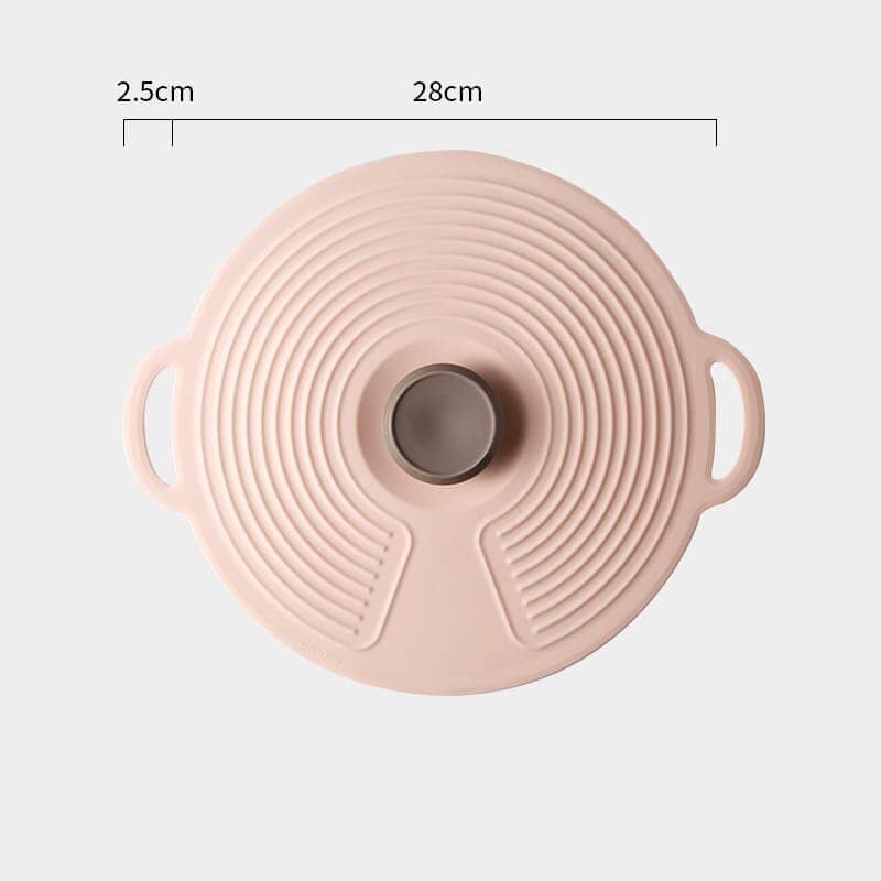 Tampa de Silicone Universal Dobrável para Micro-ondas Cozinha - Tampa de Silicone Universal Dobrável para Micro-ondas Kito Magazine Verde Rosa (33cm) 