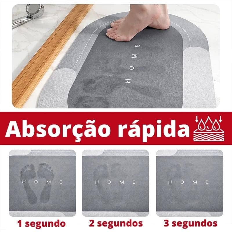 Tapete para Banheiro Antiderrapante Absorvente Premium Banheiro - Tapete para Banheiro Antiderrapante Absorvente Premium kito magazine 