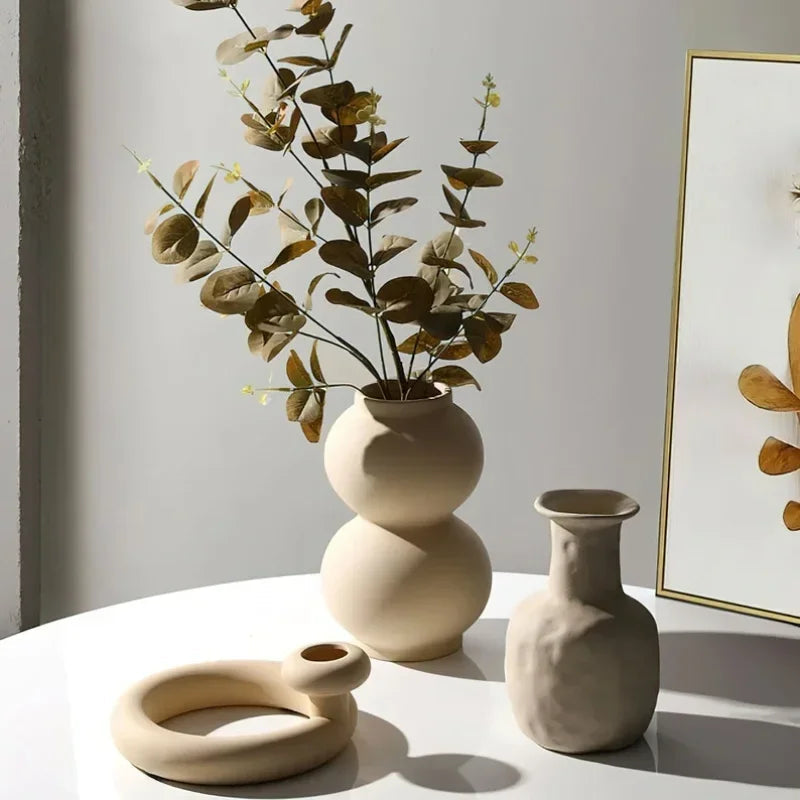 Vaso Decorativo Huma Cerâmica Sala de Estar - Vaso Decorativo Huma Cerâmica KITO MAGAZINE 