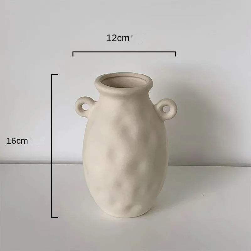 Vaso Decorativo Huma Cerâmica Sala de Estar - Vaso Decorativo Huma Cerâmica KITO MAGAZINE Clássico Romano 